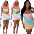 2020 Women summer hot selling high quality candy color spaghetti strap mini backless fashion sexy casual elegant slip dresses